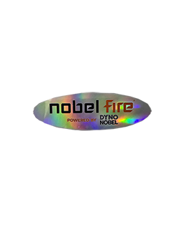 Click to view Nobel Fire Sticker – 25 pack
