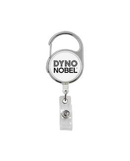 Click to view Dual Clip Carabiner Badge Reel
